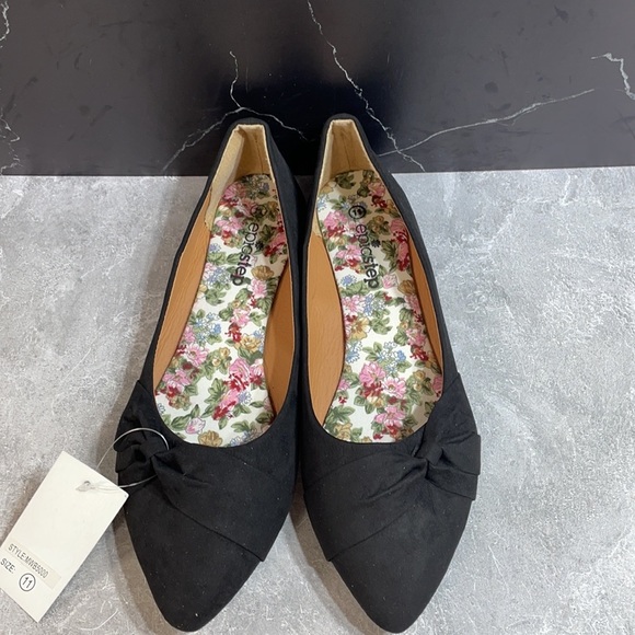Epic Step Knotted Ballet Flats Black Size 11m - Picture 6 of 9